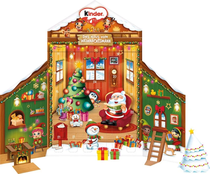 Адвент календарь Kinder Nordpol Adventskalender Das magische Haus 213 г - изображение 2