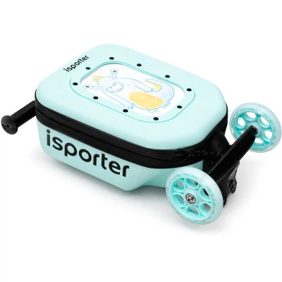 Самокат iSporter 2 в 1 Travel с чемоданом, мятный - изображение 5