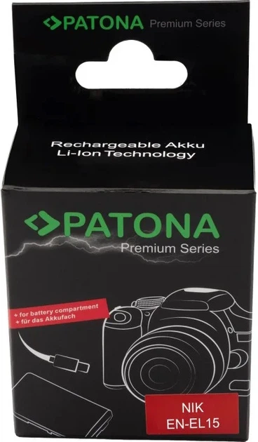 Adapter PATONA Dummy USB-C do Nikon EN-EL15 Z5 Z6 Z7 D500 D800 D850 D7000 D7100 D7200 VFB12802 (4055655235884) - Zdjęcie 4 Adapter PATONA Dummy USB-C do Nikon EN-EL15 Z5 Z6 Z7 D500 D800 D850 D7000 D7100 D7200 VFB12802 (4055655235884) - obraz 4
