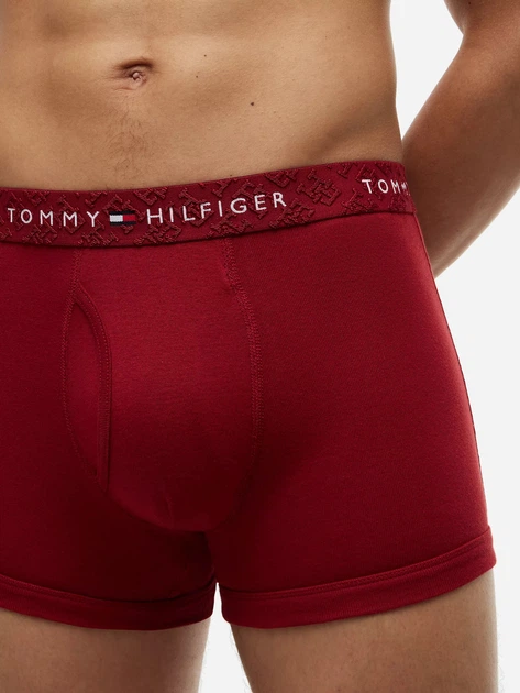 Набор трусов боксеров мужских хлопковых Tommy Hilfiger 385188935 XL 3 шт Темно-синий/Красный/Голубой (1163146994) - Фото 5 Набор трусов боксеров мужских хлопковых Tommy Hilfiger 385188935 XL 3 шт Темно-синий/Красный/Голубой (1163146994) - изображение 5