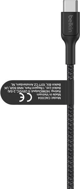 Кабель Belkin BoostCharge Pro USB-C - Dual USB-C 1.5M Black (CAC004HQ1.5MBK) - зображення 4