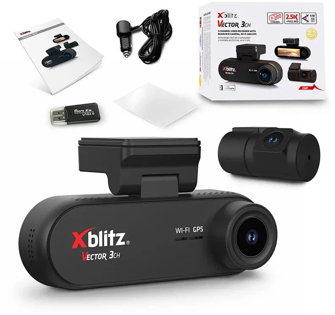 Автомобильный видеорегистратор Xblitz Vector 3CH (5902479679839) - изображение 4
