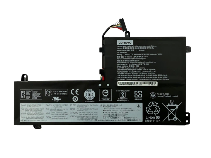 Оригинальная батарея L17M3PG2 Lenovo Legion Y530-15ICH Long Cable 80 mm 11.25V - Фото 1 Оригинальная батарея L17M3PG2 Lenovo Legion Y530-15ICH Long Cable 80 mm 11.25V - изображение 1