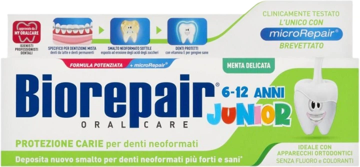 Дитяча зубна паста Biorepair Junior 75 мл (8017331097311) - зображення 2