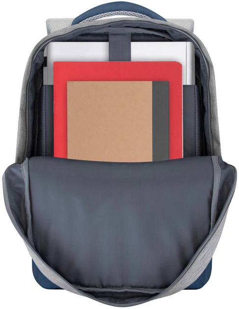 Рюкзак для ноутбука RIVACASE 7562 15.6" Grey/Dark Blue (7562 (Grey/Dark Blue)) - изображение 9