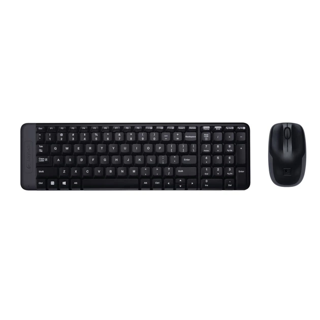 Комплект клавиатура + мышь Logitech MK220 беспроводной US раскладка Black (5099206029859) - Фото 1 Комплект клавиатура + мышь Logitech MK220 беспроводной US раскладка Black (5099206029859) - изображение 1