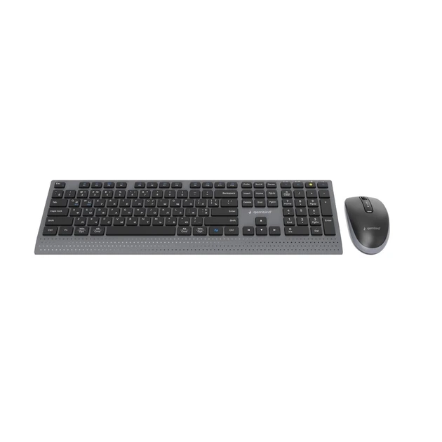 Комплект клавіатура + миша Gembird KBS-WPS-02-CYRL бездротовий RU розкладка Black (8716309137942) - зображення 2