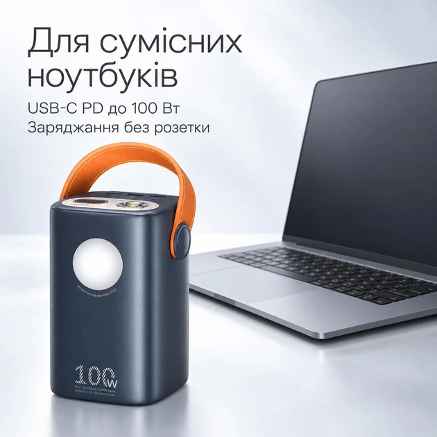 Повербанк REMAX RPP-100 60000 мАч — Power Bank внешний аккумулятор с LED-дисплеем, 2 USB, Type-C, Micro USB, зарядка 2 устройств + кабель в подарок - Фото 5 Повербанк REMAX RPP-100 60000 мАч — Power Bank внешний аккумулятор с LED-дисплеем, 2 USB, Type-C, Micro USB, зарядка 2 устройств + кабель в подарок - изображение 5