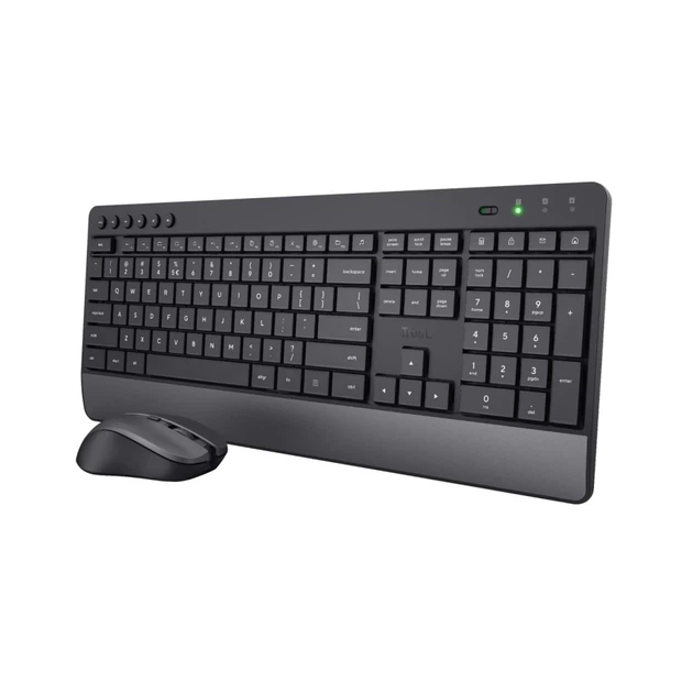 Комплект клавіатура + миша Trust Trezo Wireless Deskset Eco US розкладка (8713439245295) - Фото 1 Комплект клавіатура + миша Trust Trezo Wireless Deskset Eco US розкладка (8713439245295) - зображення 1