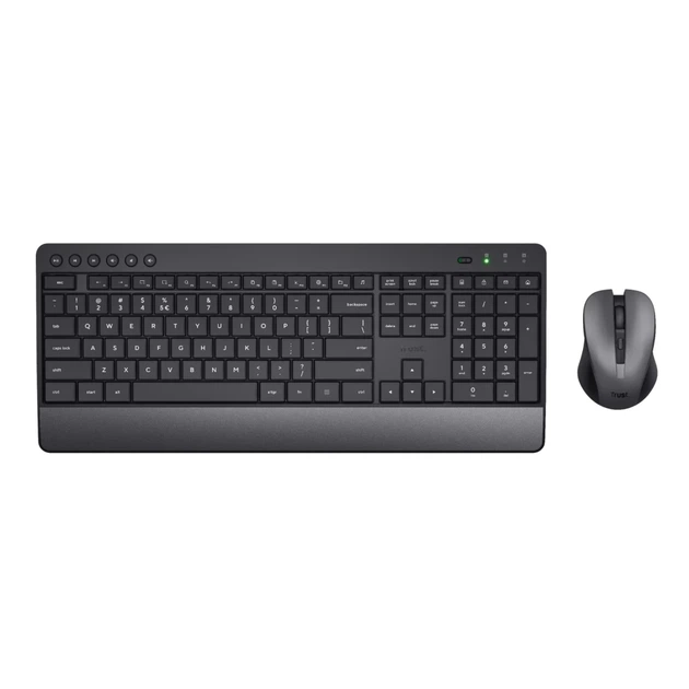 Комплект клавіатура + миша Trust Trezo Wireless Deskset Eco US розкладка (8713439245295) - Фото 2 Комплект клавіатура + миша Trust Trezo Wireless Deskset Eco US розкладка (8713439245295) - зображення 2