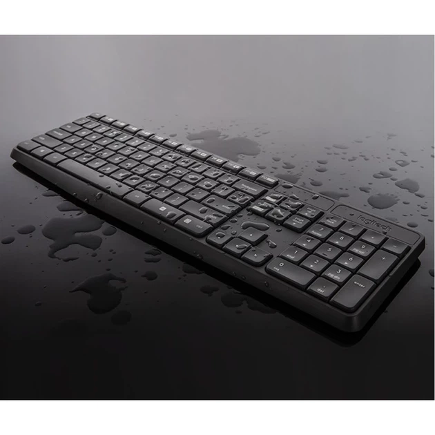 Комплект клавіатура + миша Logitech MK235 бездротовий US розкладка Black (5099206063976) - Фото 9 Комплект клавіатура + миша Logitech MK235 бездротовий US розкладка Black (5099206063976) - зображення 9