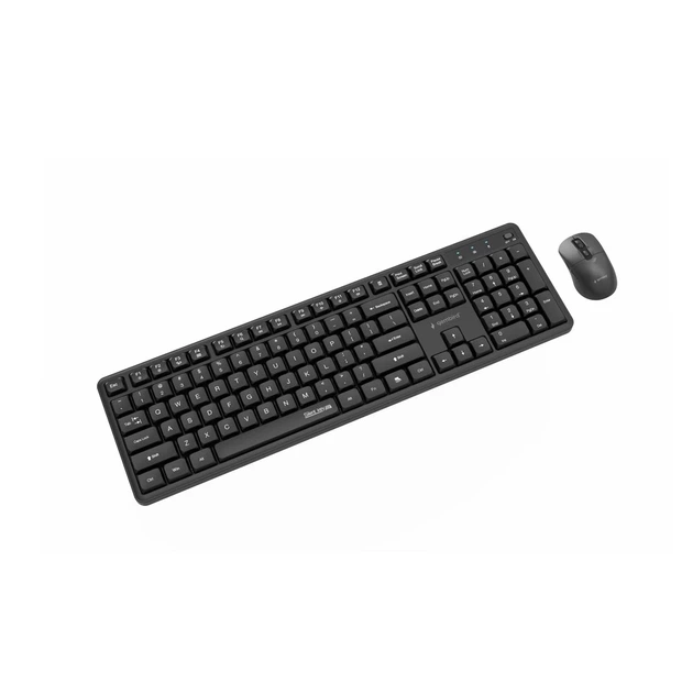 Комплект клавіатура + миша Gembird KBS-WMS-01 Silent Key Pro Business US розкладка Black (8716309136792) - Фото 4 Комплект клавіатура + миша Gembird KBS-WMS-01 Silent Key Pro Business US розкладка Black (8716309136792) - зображення 4