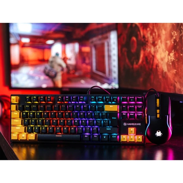 Комплект клавиатура + мышь Tracer GameZone Hornet87 игровой (5907512873281) - изображение 6