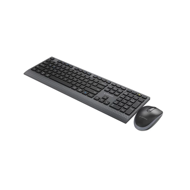 Комплект клавіатура + миша Gembird KBS-WPS-02 бездротовий US розкладка Black (8716309136891) - зображення 4