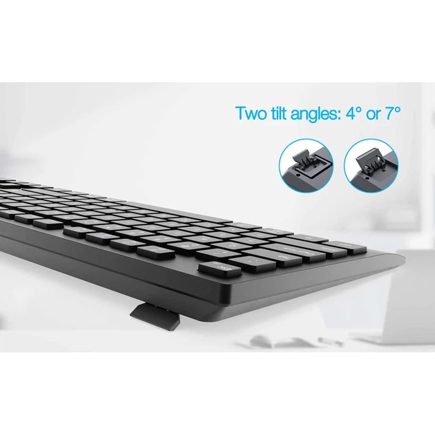 Комплект клавіатура + миша Gembird KBS-WPS-02 бездротовий US розкладка Black (8716309136891) - зображення 10