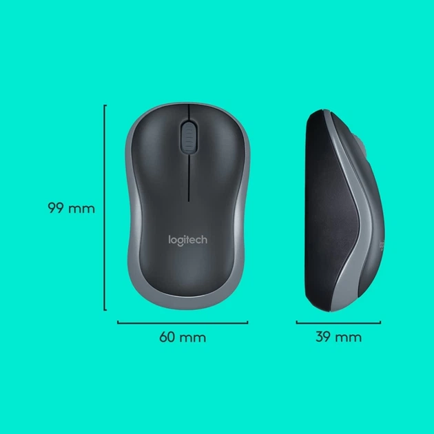 Комплект клавіатура + миша Logitech MK270 бездротовий USB 2.4 GHz US розкладка Black (5099206039148) - Фото 3 Комплект клавіатура + миша Logitech MK270 бездротовий USB 2.4 GHz US розкладка Black (5099206039148) - зображення 3