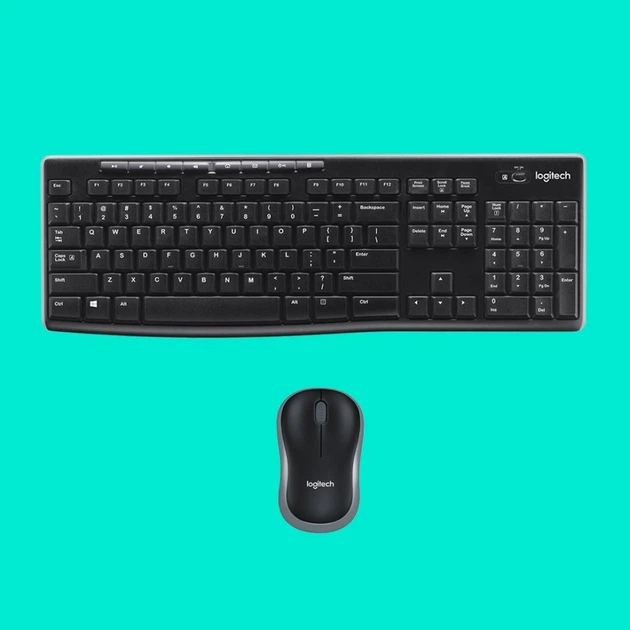Комплект клавіатура + миша Logitech MK270 бездротовий USB 2.4 GHz US розкладка Black (5099206039148) - Фото 10 Комплект клавіатура + миша Logitech MK270 бездротовий USB 2.4 GHz US розкладка Black (5099206039148) - зображення 10