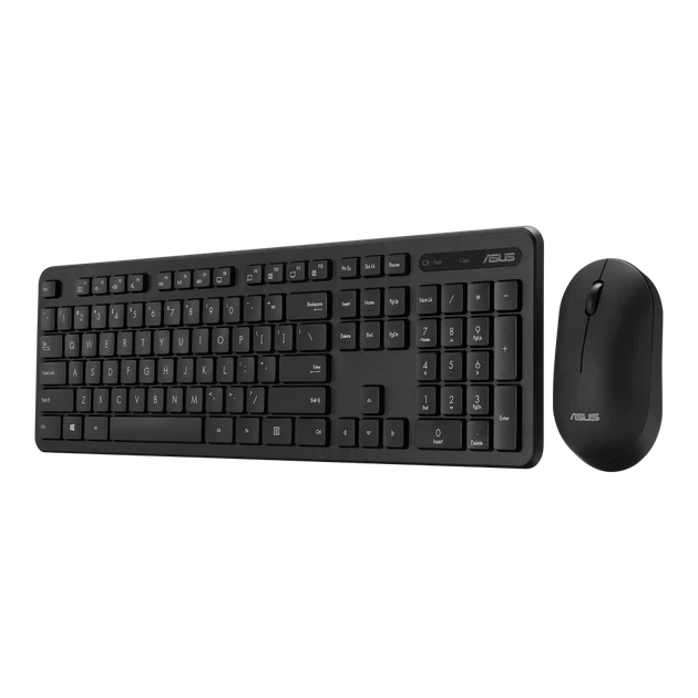 Комплект клавіатура + миша Asus CW100 бездротовий US розкладка Black (4711387539620) - Фото 2 Комплект клавіатура + миша Asus CW100 бездротовий US розкладка Black (4711387539620) - зображення 2