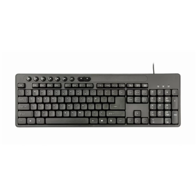 Комплект клавіатура + миша Gembird KBS-UM-04 дротовий US розкладка Black (8716309118125) - зображення 3
