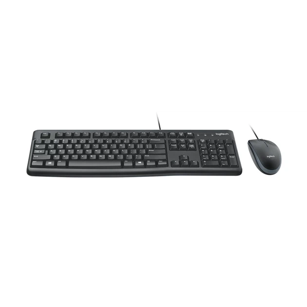 Комплект клавіатура + миша Logitech Desktop MK120 1000 DPI US розкладка Black (5099206020665) - зображення 4