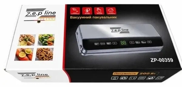 Вакууматор Zepline ZP-00359 200 Вт 850 мбар LED-Touch 300 мм - изображение 7