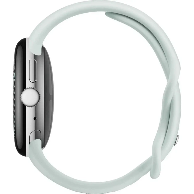 Смарт-часы Google Pixel Watch 5 45 mm Wi-Fi Polished Silver Aluminum case/Fog Active Band - Фото 2 Смарт-часы Google Pixel Watch 5 45 mm Wi-Fi Polished Silver Aluminum case/Fog Active Band - изображение 2