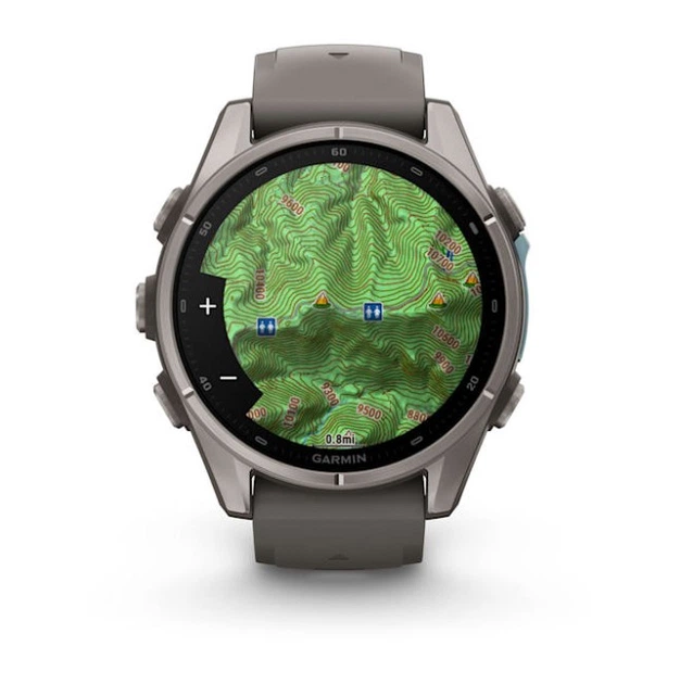 Смарт-годинник GARMIN Fenix 9 43mm Titanium with Pebble Gray Silicone Band (010-04761-10/11) - Фото 7 Смарт-годинник GARMIN Fenix 9 43mm Titanium with Pebble Gray Silicone Band (010-04761-10/11) - зображення 7