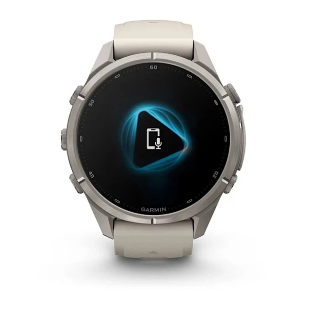 Смарт-часы GARMIN Fenix 9 Pro 43mm Titanium with Fog Gray/Dark Sandstone Silicone Band (010-04335-85/86) - изображение 6