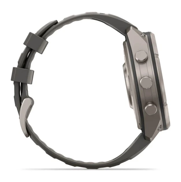 Смарт-годинник GARMIN Fenix 9 Pro inReach Solar 47mm Titanium with Pebble Gray/Silver Gray Silicone Band (010-04338-05/06) - Фото 5 Смарт-годинник GARMIN Fenix 9 Pro inReach Solar 47mm Titanium with Pebble Gray/Silver Gray Silicone Band (010-04338-05/06) - зображення 5
