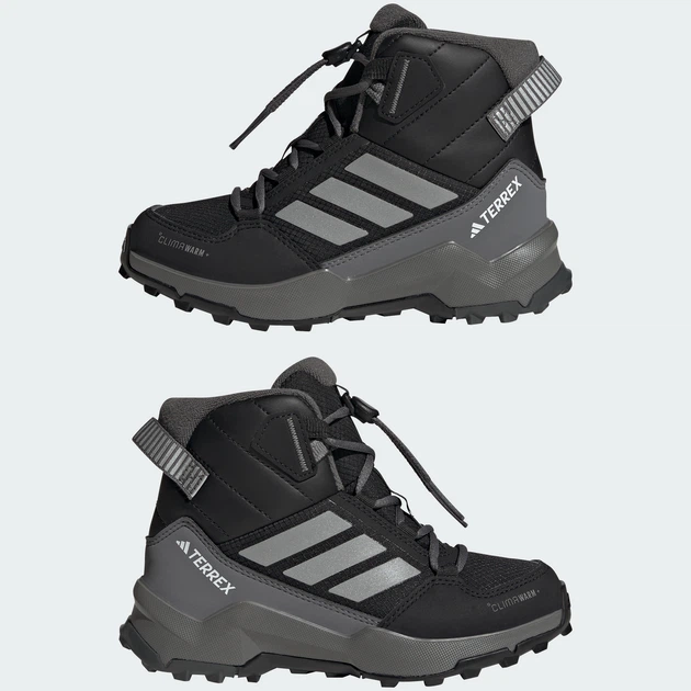Детские туристические ботинки Terrex Ax4r Mid CLIMAWARM+ Kids adidas JH5490 (33 EUR) черный (4067907392429) - изображение 8