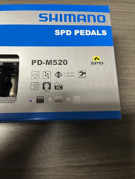 Педалі контактні Shimano PD-M520L чорні - зображення 6