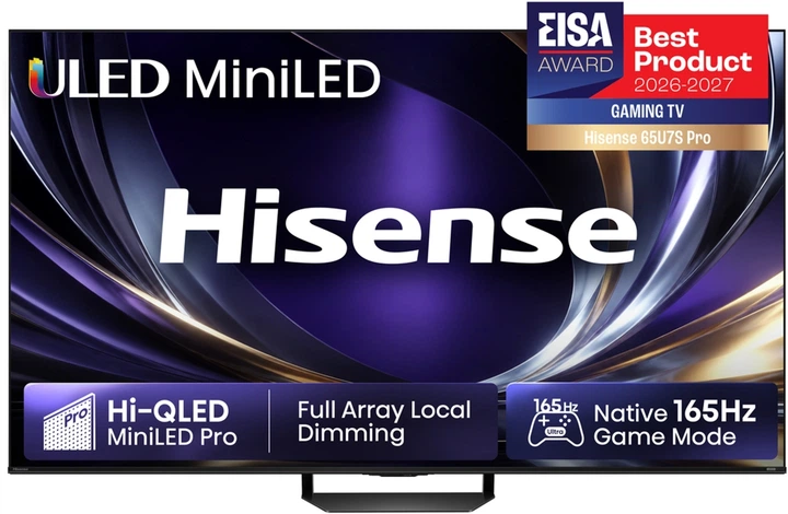 Телевізор Hisense MiniLED 65" 65U7S PRO - Фото 1 Телевізор Hisense MiniLED 65" 65U7S PRO - зображення 1