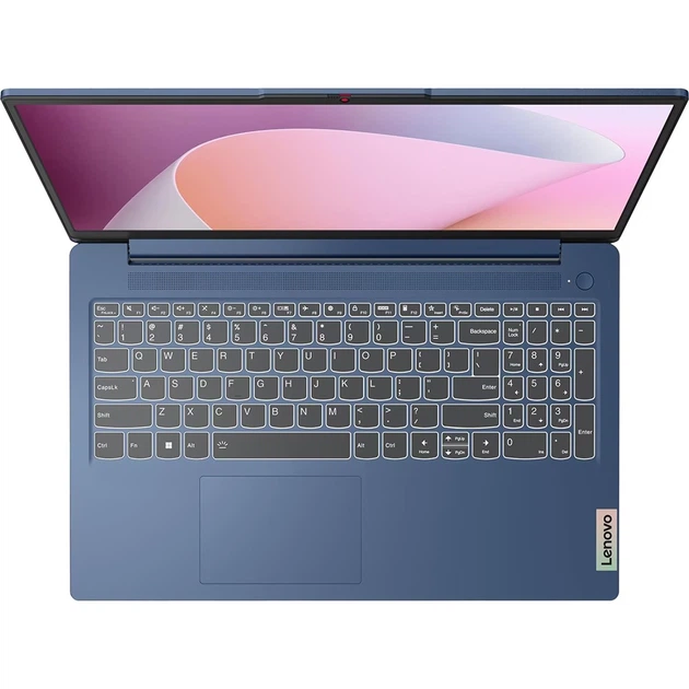 Ноутбук Lenovo IdeaPad Slim 3 (82XQ01BJRM), AMD Ryzen 5 40, 15.6″, RAM 8 ГБ LPDDR5, SSD 512 ГБ, AMD Radeon 610M, Без ОС, Синій - зображення 3