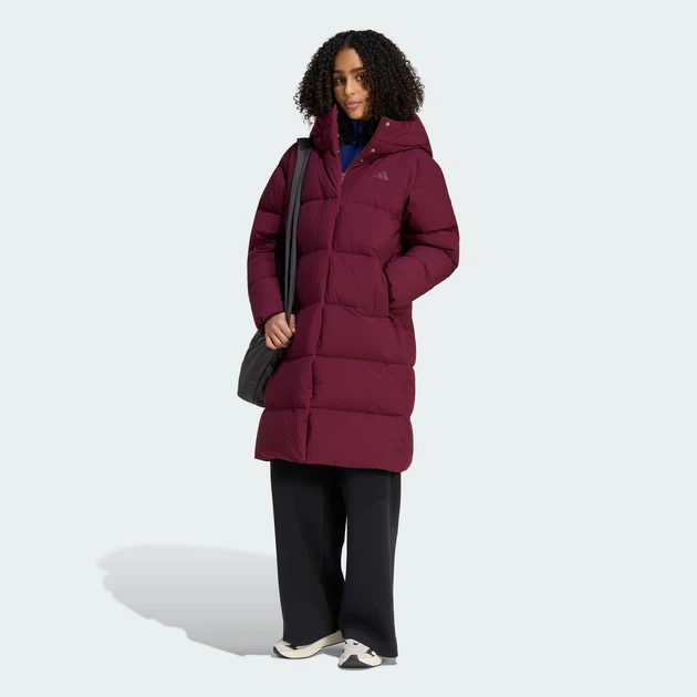 Жіноча куртка HELIONIC DOWN PUFFER adidas KG0226 (S) бордовий (4068804680312) - зображення 3
