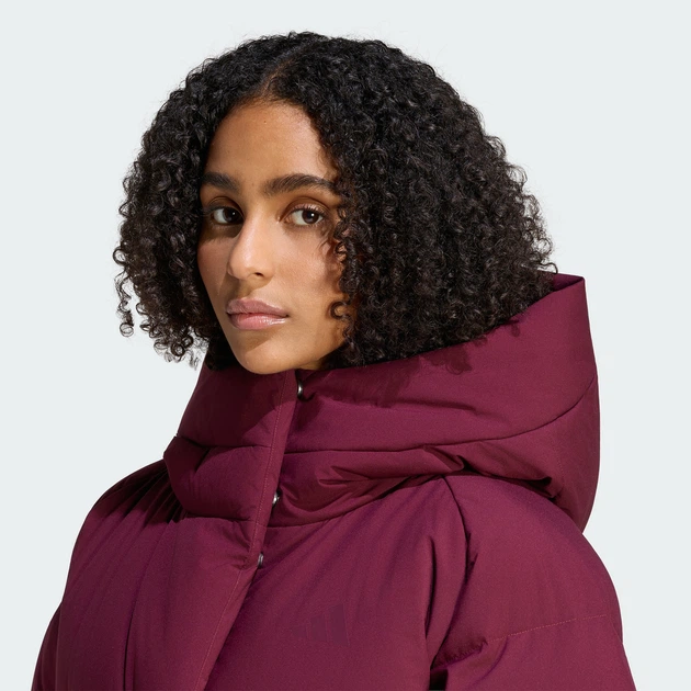 Жіноча куртка HELIONIC DOWN PUFFER adidas KG0226 (S) бордовий (4068804680312) - зображення 4