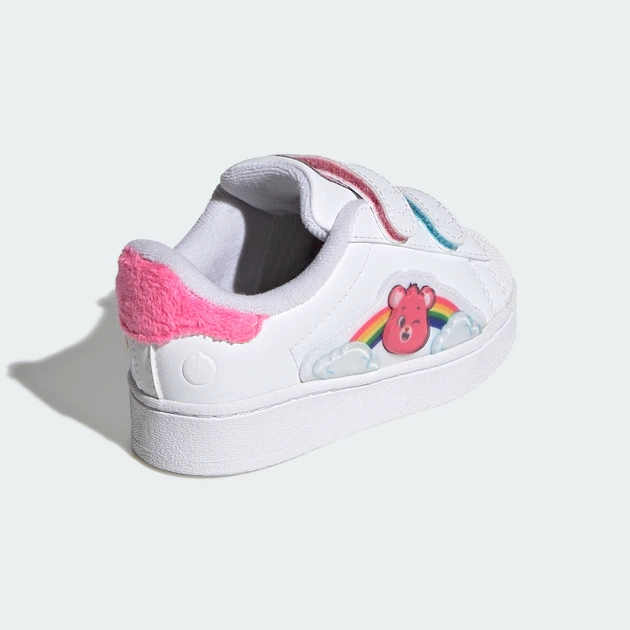 Детские кроссовки ADIDAS CARE BEARS SUPERSTAR LED LIGHTS COMFORT CLOSURE adidas KK2133 (24 EUR) белый (4068817602295) - изображение 7