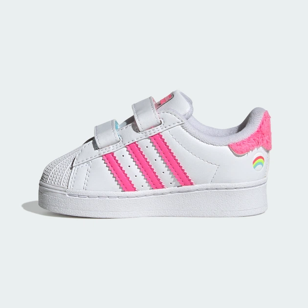 Детские кроссовки ADIDAS CARE BEARS SUPERSTAR LED LIGHTS COMFORT CLOSURE adidas KK2133 (24 EUR) белый (4068817602295) - изображение 8