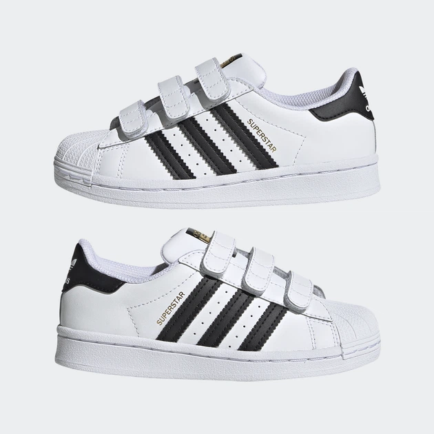 Дитячі кросівки Superstar adidas EF4838 (32 EUR) білий (4062053339687) - Фото 8 Дитячі кросівки Superstar adidas EF4838 (32 EUR) білий (4062053339687) - зображення 8