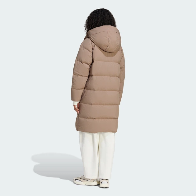 Жіноча куртка HELIONIC DOWN PUFFER adidas KG0225 (XS) бежевий (4068804684334) - зображення 2