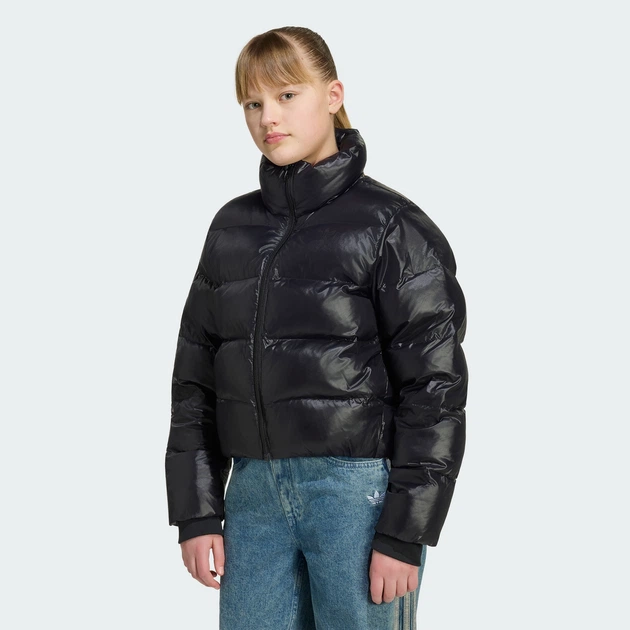 Детская куртка SHORT PUFFER adidas KS1725 (170) черный (4069995403872) - изображение 2