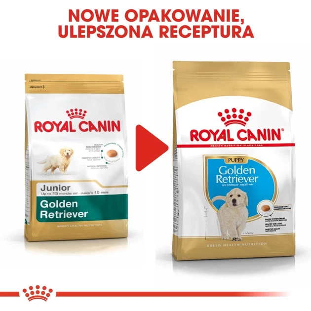 Сухой корм для щенков Royal Canin породы Голден Ретривер BHN Golden Retriever Puppy 12 кг (3182550751261) - Фото 8 Сухой корм для щенков Royal Canin породы Голден Ретривер BHN Golden Retriever Puppy 12 кг (3182550751261) - изображение 8