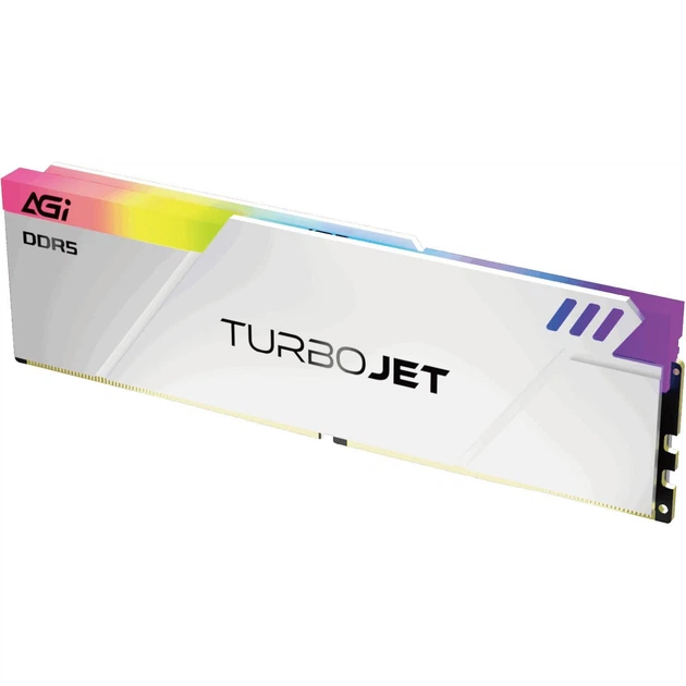 Модуль пам'яті AGI DDR5 16Gb TurboJet 6000MHz RGB White (AGI6APD16UD858-SR) - Фото 4 Модуль пам'яті AGI DDR5 16Gb TurboJet 6000MHz RGB White (AGI6APD16UD858-SR) - зображення 4