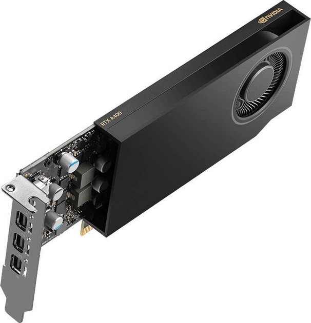 Відеокарта PNY RTX A400 4GB LP BOX (VCNRTXA400-PB) (GDDR6, 64 bit, PCI-E v4.0 x8) - зображення 4