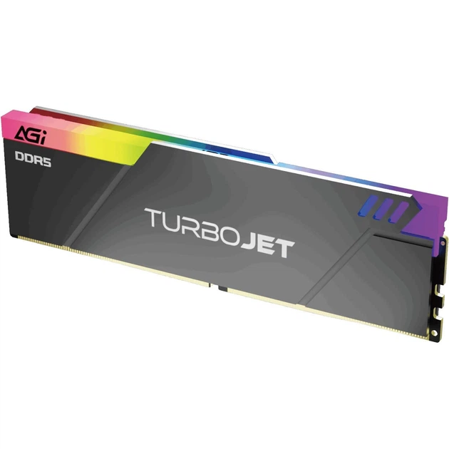 Модуль пам'яті AGI DDR5 16Gb TurboJet 6000MHz RGB Black (AGI6APC16UD858-SR) - зображення 2