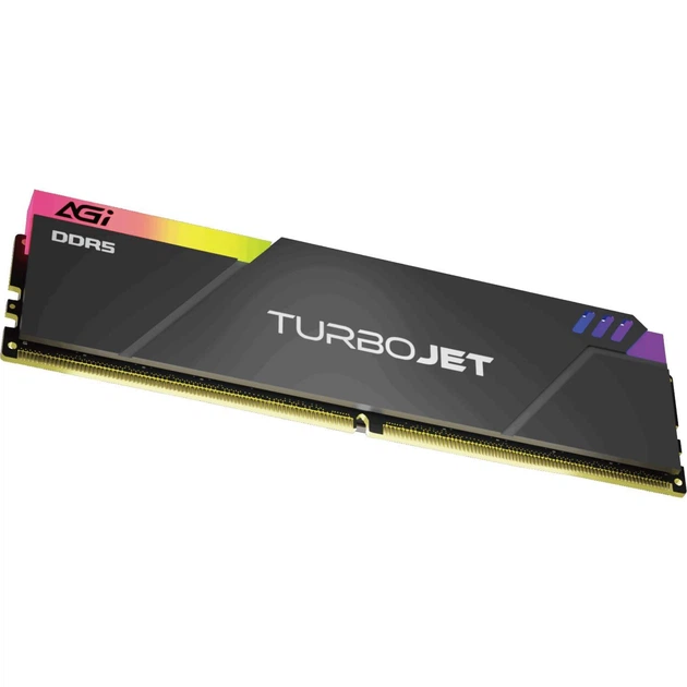 Модуль пам'яті AGI DDR5 16Gb TurboJet 6000MHz RGB Black (AGI6APC16UD858-SR) - зображення 3