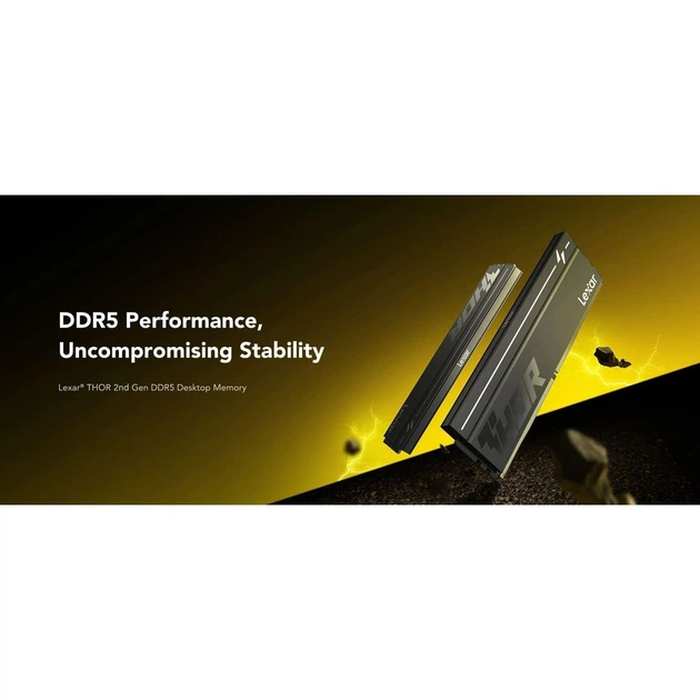Модуль пам'яті Lexar DDR5 16GB (2x8) THOR 2.0 6000Mhz Black (LD5U08G60C380V-RGD) - зображення 9