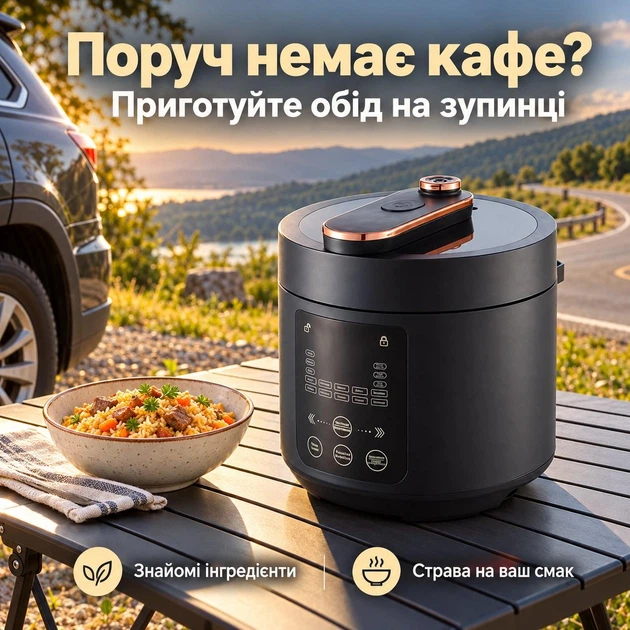 Автомобильная мультиварка 12 24 вольт 2500 мл подогрев еды в авто пароварка рисоварка 200 Вт для грузовика - изображение 5