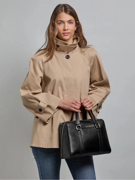 Torebka crossbody damska skórzana The Bridge 04182601-30 Czarna (800070359570) - Zdjęcie 2 Torebka crossbody damska skórzana The Bridge 04182601-30 Czarna (800070359570) - obraz 2
