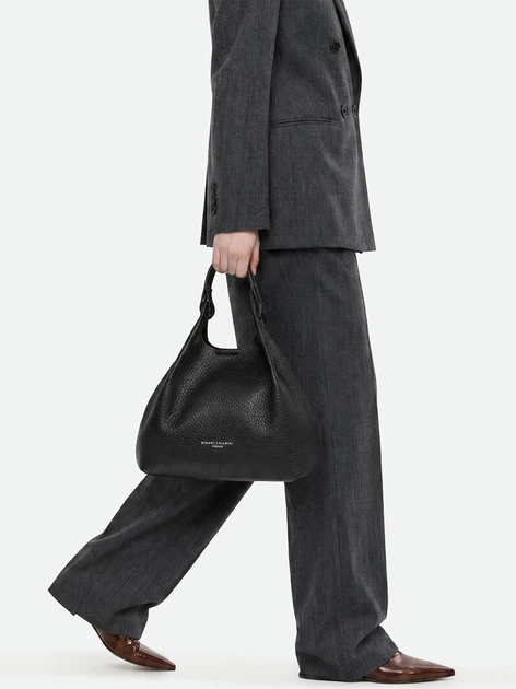 Zestaw (torebka crossbody + kosmetyczka) damski skórzany Gianni Chiarini BS-9719-RNGDBL-T.U.-001 Czarny (800070352671) - obraz 2