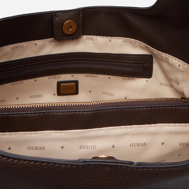 Сумка жіноча зі штучної шкіри велика Guess HWBB2314020-BRO Коричнева (800070360436) - зображення 4